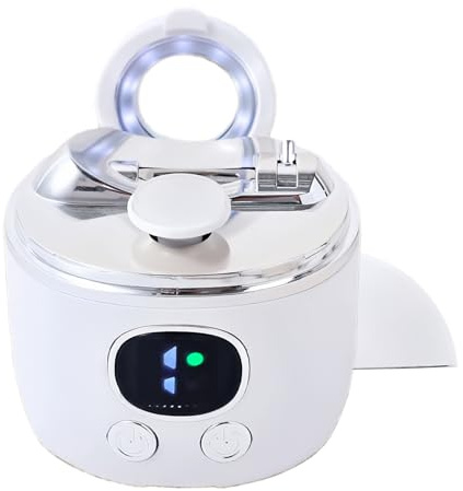 Coupe-ongles automatique – Ponceuse avec éclairage LED | Coupe-ongles avec lumière | Pour femmes, hommes, personnes âgées et soins des pieds pour les incarnés