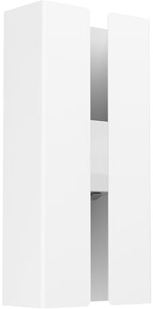 EGLO LED Wandleuchte außen Briscola, Wand Außenleuchte | Außenlampe mit Dip Switch, Metall in Weiß, wamrweiß, neutralweiß, kaltweiß, IP44
