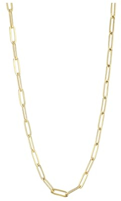 Akzent Kette Damen - Premium Halskette Damen in Silber aus Edelstahl, 100% Wasserfest & Hautverträglich (40, Zentimeter)