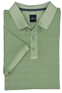 engbers Herren Poloshirt aus Baumwolle mit Farbeffekt, Hellgruen