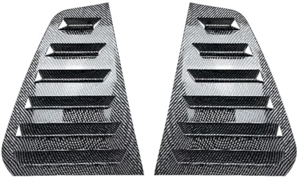 Auto Becquets Arrière pour Golf 7 .5 MK7 Arrière Triangle Fenêtre Persienne Volet Latéral Stores Couverture Garniture Autocollant Évent Aileron Voiture(Carbon Fibre Pattern)