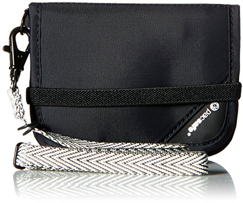 Pacsafe RFIDsafe V50 – Compact Purse, Unisex adult, 10551, Black, standard size