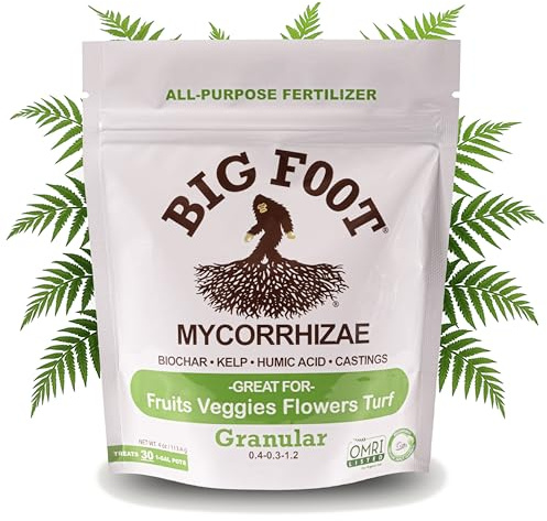Big Foot Mycorrhizal Fungi Inoculant - Living Mycorrhizae for Plants 4 oz