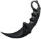 Edelstahl Fox Messer Werkzeug-Survival Camping Messer Butterfly Trainer Karambit Messer Jagdmesser Huntsman Dagger Knife, schwarz