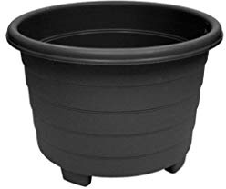 ( x4 ) Grosvenor 100338212 Round Planter 32cm Ebony