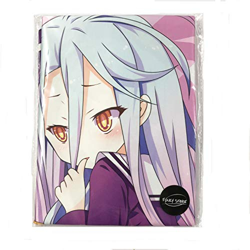 Funky Store Anime No Game No Life Shiro Hugs Kissenbezug 150 x 50 cm Manga Cosplay, lang, umarmend, Pfirsichhaut-Kissenbezug (Shiro)