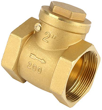 Akozon Valvole di Ritegno DN50 2 Valvola Unidirezionale in Ottone Filettatura Femmina 232PSI Previene Riflusso di Acqua