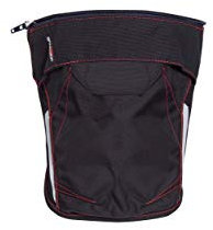 Grizzlyskin Schwarze Kniepolstertasche für Arbeitsshorts N4 (58-62) - Workwear Kniepolster für Kurze Arbeitshose einfach anzippen