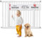 BabyDan Perfect Close, Ohne bohren Treppenschutzgitter, 77,3-110 cm, Babygitter/Sicherheitsgitter, Weiß, Hergestellt in Dänemark - (Haustiergitter/Hundegitter)