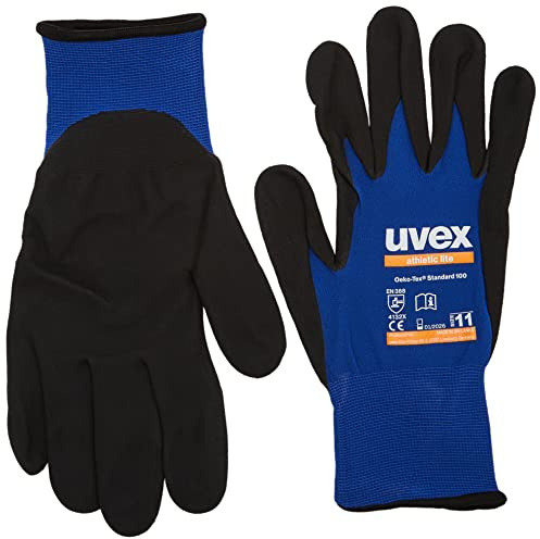 Uvex Athletic Lite 60027 Arbeitshandschuhe - Nach EN 388 Mechanikerhandschuhe für Kfz-Werkstatt und Bau - Größen 11