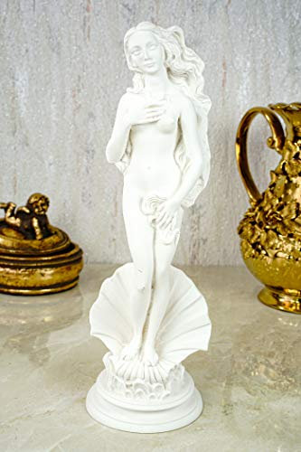 Kremers Schatzkiste Alabaster Aphrodite nach Boticcelli Figur Skulptur 25 cm weiß Göttin der Liebe