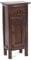 Holz FLURSCHRANK Plant 80 | 80x36x25cm (HxBxT), Mahagoni Recyclingholz | Shabby Chic Telefontisch | Farbe: 03 Dunkelbraun
