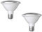 ledscom.de 2 Stück E27 LED Leuchtmittel, PAR30 kurzer Hals, weiß (4200 K), 13 W, 1025lm, 43°, Reflektorspiegel (silber)