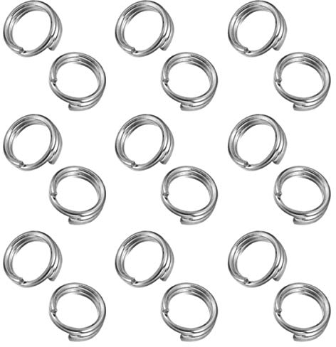 My-Bead Spaltringe 925 Sterling Silber Ø 4mm Verbindungsringe Karabinerverschlüsse basteln ohne Werkzeug Schmuckherstellung DIY (20 Stück)