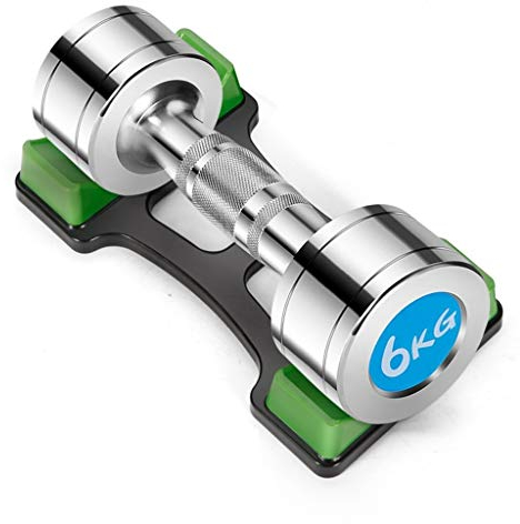 ZXQZ Fitness Hanteln Hanteln Aus Reinem Stahl, Fitnessgeräte für Männer mit Rutschfesten Griffen, Sicherere Bewegung (als Paar Erhältlich) Kleine Hantel (Size : (6kg) x2)