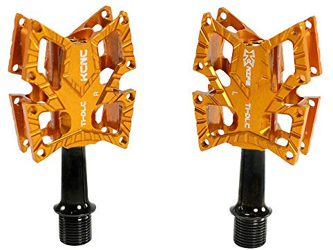 KCNC Knife Titanium Spindle Road Platform Pedals, Gold, KPED01-TI-G, SK2172