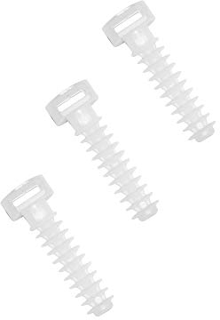 Dübel für Kabelbinder 8 x 40 mm weiß 100 Stück Montagedübel