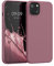 kwmobile Custodia Compatibile con Apple iPhone 13 Cover - Back Case per Smartphone in Silicone TPU - Protezione Gommata - rosa scuro