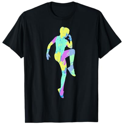 Retro Aerobic Step-Aerobic Fitness Gymnastik Damen Mädchen T-Shirt