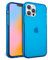 FELONY CASE - iPhone 12 Pro Max Neon Blue Crystal Clear Protective Case, TPU and Polycarbonate Shock-Absorbing Bright Cover - Crack Proof with a Gloss Finish - Full iPhone Protection