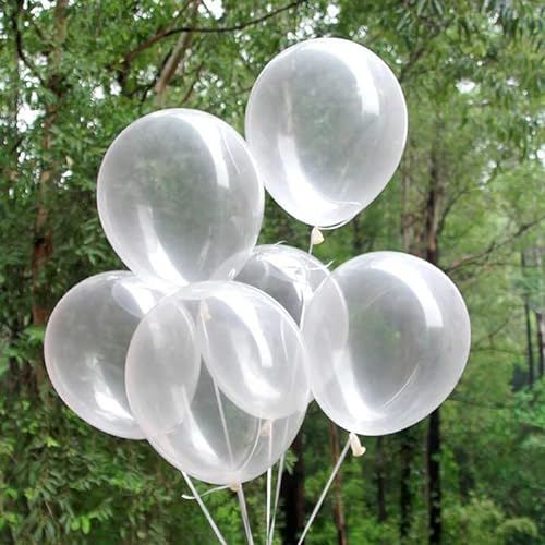 Vsosfiza 100 Stück Mini klare Luftballons 12 cm (5 Zoll) - Transparente Luftballons für Kinder, Geburtstag, Hochzeit & Partydeko - Heliumtauglich & Geschenkidee