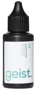 Geist. Leather Glue | Water based & quick drying | To repair tears, rips and holes | For leather, vinyl, suede, fabric and plastics | 30 ml / 1 fl.oz