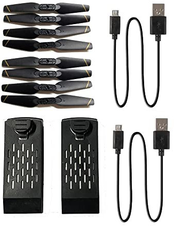 LILYY Zubehör für Drohnen for 4D-V4 Batterie WiFi FPV RC Drone for 4DRC Richie Quacopter Propeller Blades Wings Arm Motor Engines Ersatzteile (Color : Navy Blue)