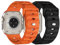 Suitisbest 2er Pack Sport Armband Kompatibel mit Apple Watch Ultra 2 / Ultra 49/44/45/42mm, Verstelbares Silikon Band mit Metall Druckknopf für iWatch Series 9 SE 8 7 6 5 4 Herren