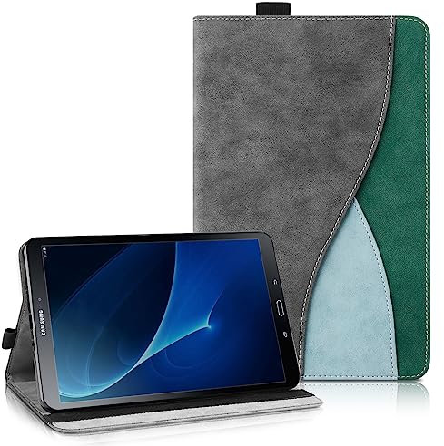 Aswant Funda para Samsung Galaxy Tab A 10.1 2016(SM-T580 / T585) - Estuche Inteligente con Función de Soporte/Cartera Funda Galaxy Tab A6 10.1 2016 (Gris Oscuro)