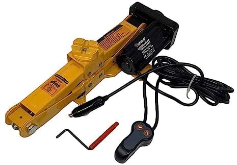 Vetrineinrete® Cric elettrico a pantografo 12 volt accendisigari 75 watt 1.5 ton con telecomando sollevatore auto emergenza