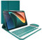 KMXDD iPad 9th/8th/7th Generation Keyboard Case With Mouse - Compatible With Air 3rd Gen and Pro 10.5 Inch - Color Keys Removable Bluetooth Keyboard (Dark Green)