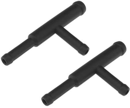 Be In Your Mind Conector de tubo en T de manguera de refrigerante compatible con VW T4 Transporter Van 074121438C Sistema de refrigeración de tubo en T, color negro