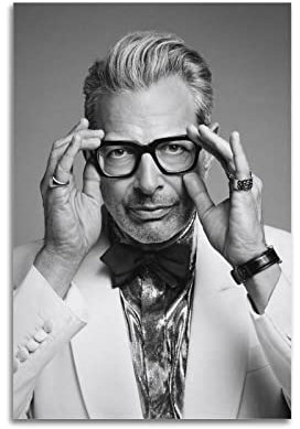 TeDe Der berühmte Schauspieler Jeff Goldblum 2 Kunst Wohnzimmer Schlafzimmer Poster Gemälde Dekoratives Gemälde Druck Leinwand Wand 20 x 30 cm ungerahmt