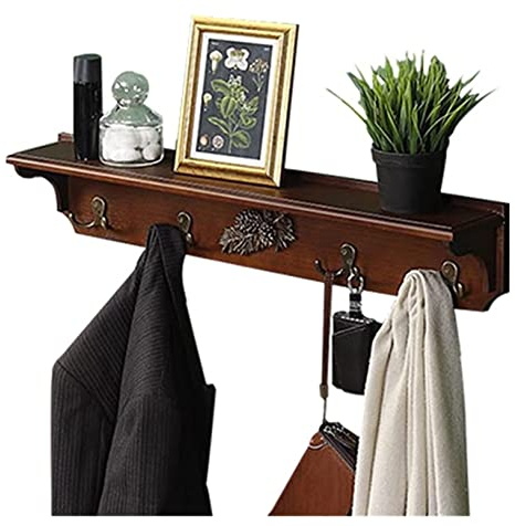 Wandhaken Garderobenhaken Wandgarderobe Holzgarderobenhaken Wandgarderobe Wandhaken Dekorative Haken Perfekte Note für Eingangsbereich, Küche, Wohnzimmer Garderobenhaken (Größe: 75 * 12 * 15 cm)