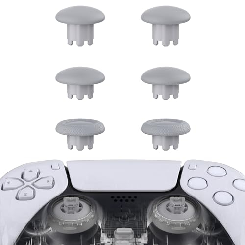 eXtremeRate Edge Sticks Swappable Thumbsticks para ps5 Control Botones Joystick Analógico Intercambiable para ps4 Mando Joysticks para ps5 Todos Modelos Universales-No Incluye Control(New Hope Gray)