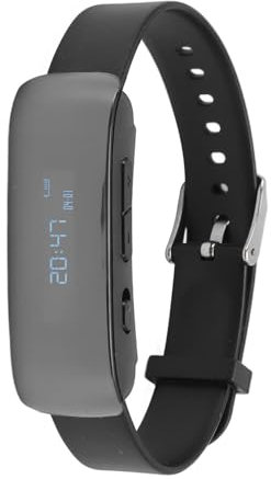 Diktiergerät-Uhr, Digitale Diktiergeräte mit Geräuschunterdrückung, Lange, Audio-Armband-Recorder mit Wiedergabe, Zeitanzeige, MP3-Musik-Player (16G)