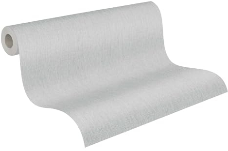 A.S. Création Vliestapete - Uni Tapete 396515 in Grau - einfarbige Wandtapete für verschiedene Räume 10,05 m x 0,53 m