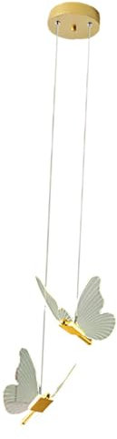 Milageto Pendelleuchte, Kronleuchter, Schmetterlings-Design, Nachttischlampe, Deckenleuchte, Hängelampe für Geschäft, Haushalt, Party, Bar, Restaurant, Neutrales Licht Double