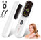 Brosse Lissante Chauffante, Mini Brosse Chauffante Ions Négatifs sans Fil, Anti-BrûLure Lisseur Cheveux Portable, USB Rechargeable, Peigne Chauffant Cheveux Professionnel pour Cheveux Crepus Blanc