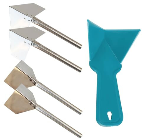 4 Piezas De Cuchillos Para Herramientas De Enyesado, 1 Pieza De Llana De Plástico, Herramienta Para Paneles De Yeso Para Esquinas Interiores, Llana Para Esquinas Interiores Y Exteriores
