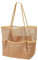 Elepl Bolso de Playa Grande Bolsa de Playa Malla Mujer Plegable Beach Bag con Cremallera Bolsillo Interior Bolsas Playa Bolsas Piscina Bolso de Tote para Viajes Natación Juguetes Compras