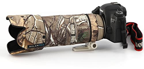 ROLANPRO Custodia impermeabile mimetica per obiettivo Canon EF 70-200 mm F2.8 L è USM copertura antipioggia per obiettivo-#3 impermeabile