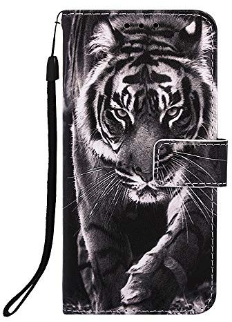 Case for Nothing CMF Phone 1 Wallet Book Stand Phone Case PU Leather Antiurto Flip Cover Chiusura Magnetica Slot ID Sacchetto di Soldi Folio Bumper Pelle Protettiva per Niente CMF Phone 1 Tiger