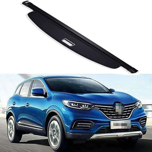 LKJSBSHLH Voiture Étagère Arrière Rétractable De Coffre pour Renault Kadjar, Cache-Bagages Antivol Boîte de Queue Étagères Accessoires