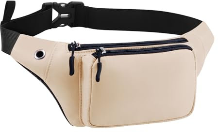 KAMO Bauchtasche, Hüfttasche, Rucksack, wasserabweisend, strapazierfähiges Polyester, kleine Hüfttasche, Farbe: Aprikose., Small