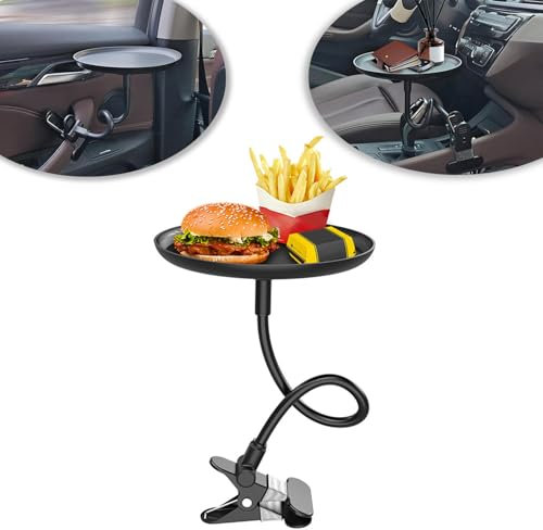 JGQFB Getränkehalter Auto Tisch Tablett für OPEL ADAM M13, Erweiterungsschale Multifunktional 360° Verstellbares Autotisch