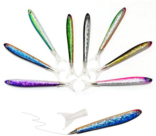 8 Fish-Shaped Creative Pens - Interesting & Cute Stationery for Students - Gift Set