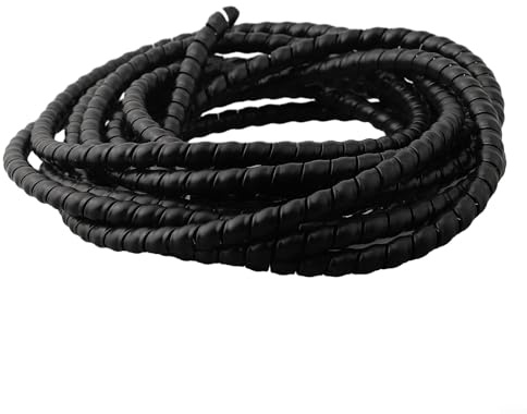 Hydraulik-Schlauchschutz aus Polyethylen mit hoher Dichte, 5 m, spiralgewickelt, D81012 mm (D-12 mm)