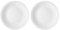 AC - Pack de 2 Platos Hondos Modelo Elba - Ø 24 cm - Vidrio Opal - Apto para lavavajillas y microondas - Ideal para el hogar, Cocina y hostelería