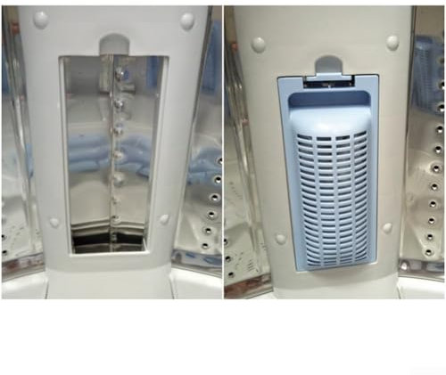 Lot de 2 filtres à peluches de rechange pour lave-linge Haier y compris les numéros de modèle HWMSP60